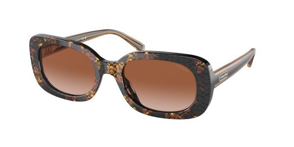 Coach CD868 HC8358F Oval Sunglasses Discount - Image 4